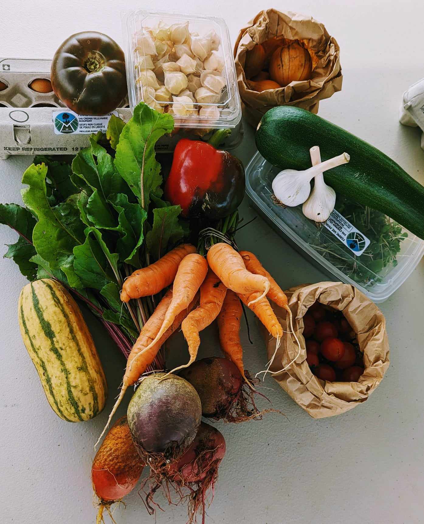 Abonnement aux paniers de légumes écologiques (automne, 4 semaines)
